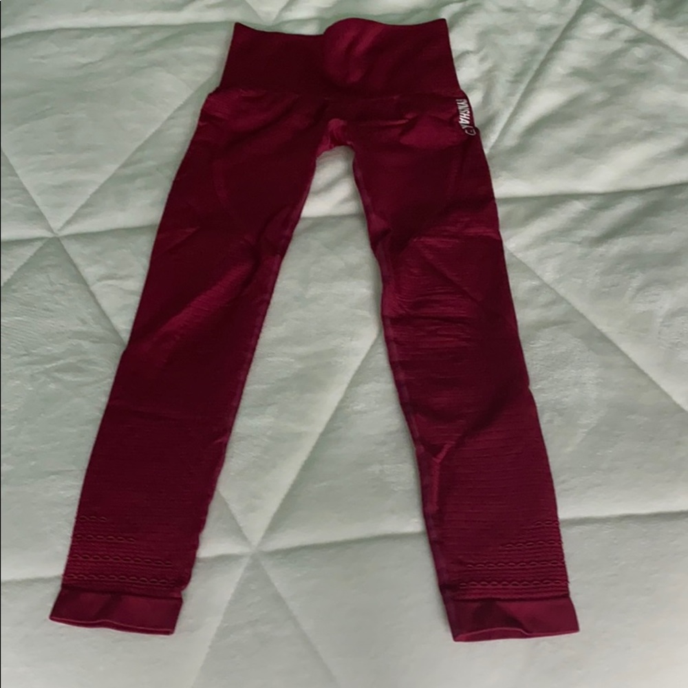 Gymshark maroon leggings